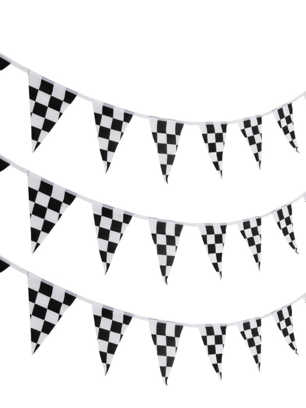 10 Meters Checkered Pennant Banner Racing Flag Party Flag Banner Accessory for R